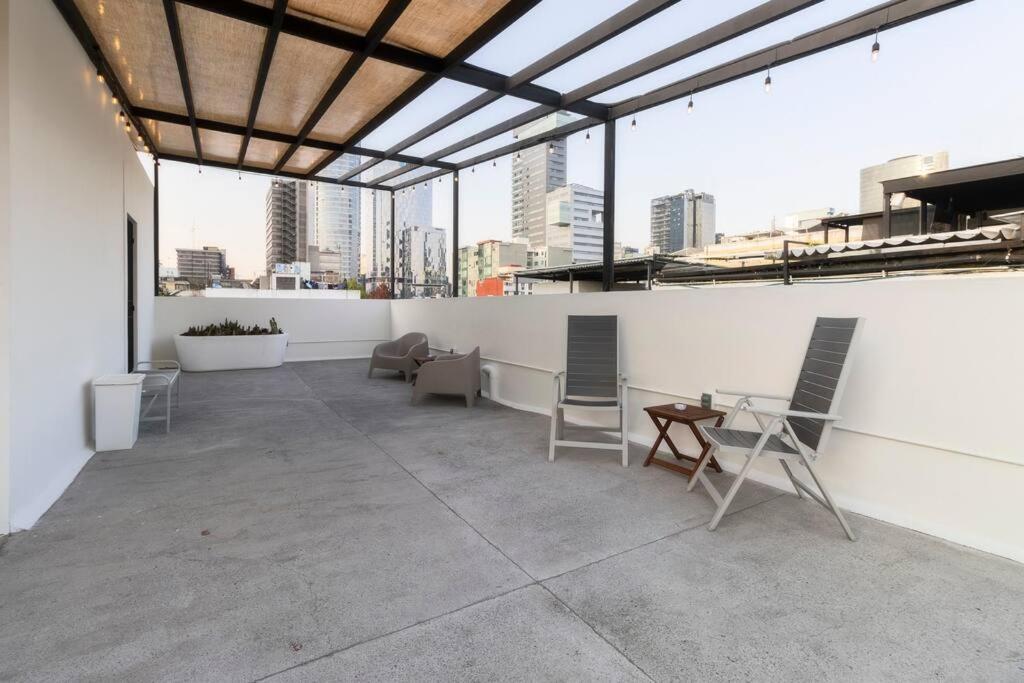 L102 New Studio Apt 1Bdrm 1Bath Ac Rooftop Villa Mexico City Exterior photo